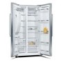 Bosch 533 Litre Side-By-Side American Fridge Freezer - Stainless steel