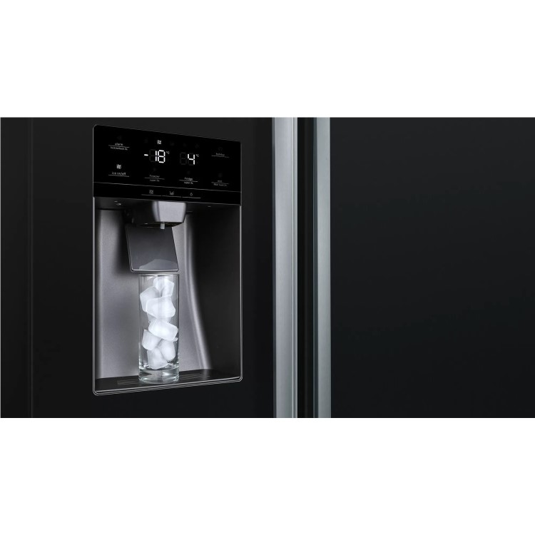 Refurbished Bosch KAD93VBFPG Freestanding 533 Litre Frost Free American Fridge Freezer Black