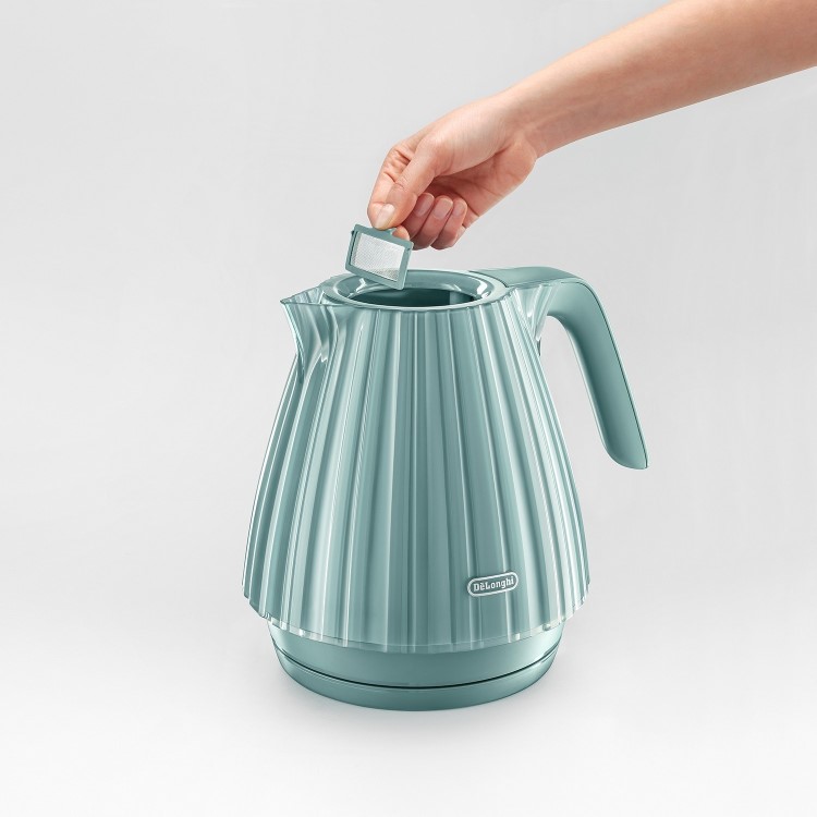 Delonghi Ballerina 1.7L 3kW Cordless Kettle - Laguna Green