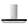 Smeg 90cm Chimney Hood - Stainless Steel with Black Glass