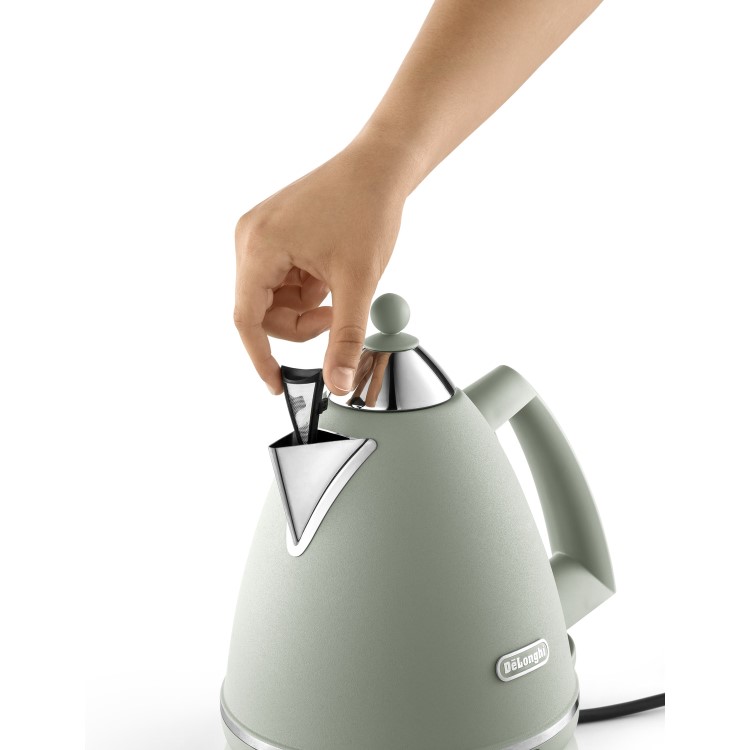 Refurbished Delonghi Argento Flora 1.7L Kettle Green