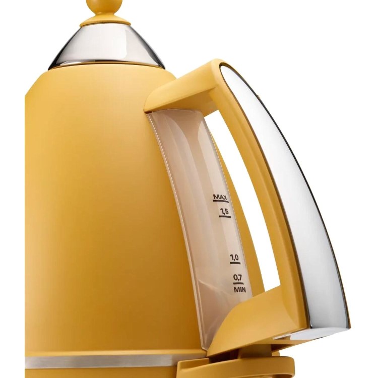 Refurbished Delonghi Argento Silva 1.7L Kettle Yellow