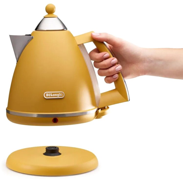 Refurbished Delonghi Argento Silva 1.7L Kettle Yellow