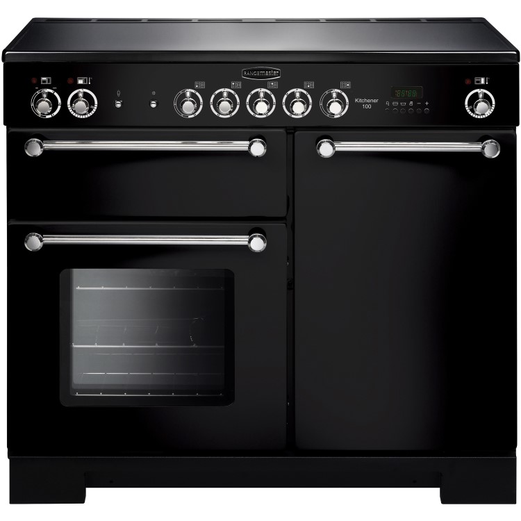 Rangemaster Kitchener 100cm Electric Range Cooker - Black