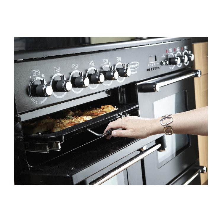 Rangemaster Kitchener 110cm Electric Range Cooker - Black