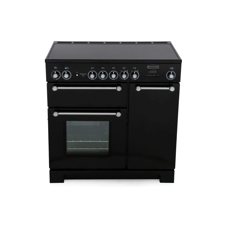 Rangemaster Kitchener 90cm Electric Range Cooker - Black