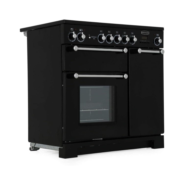 Rangemaster Kitchener 90cm Electric Range Cooker - Black