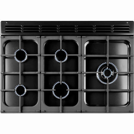 Rangemaster Kitchener 90cm Duel Fuel Range Cooker - Black