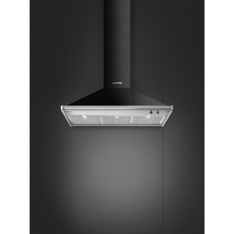 Smeg Opera 100cm Chimney Cooker Hood - Black