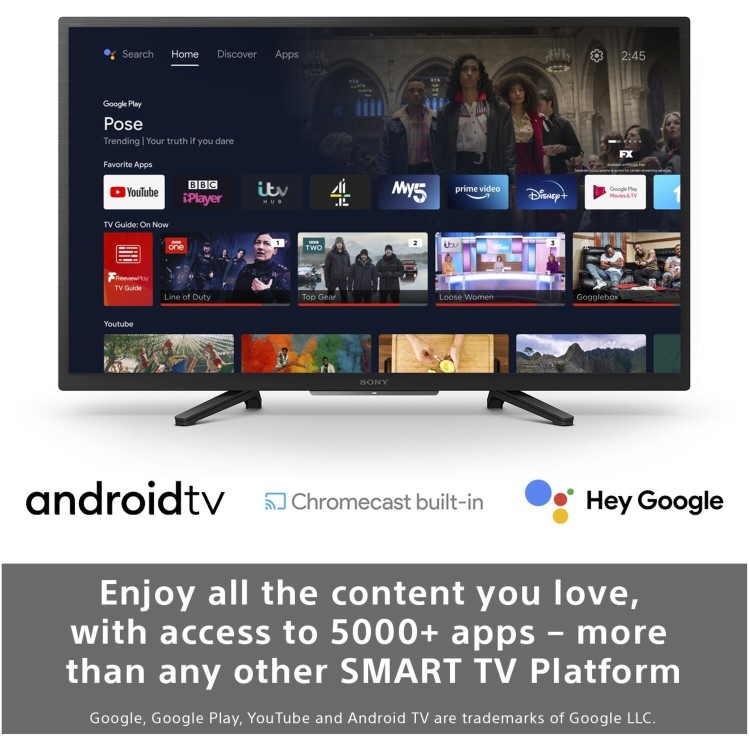 Sony W800P 32 inch Smart 720p HD Ready Android LED TV