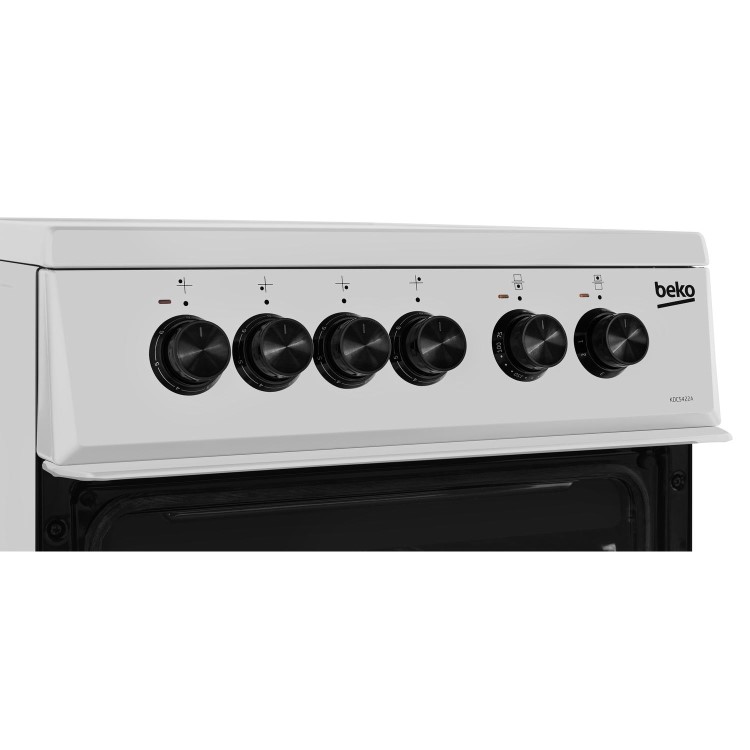 Beko 50cm Double Cavity Electric Cooker - Silver