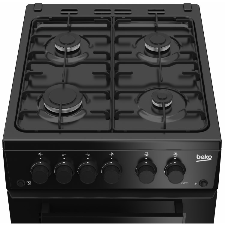 Beko 50cm Gas Cooker - Black