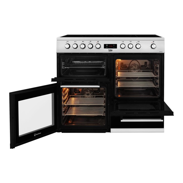 Beko 100cm Electric Range Cooker - Stainless Steel