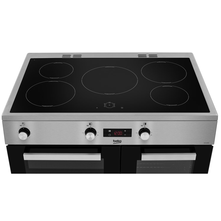 Beko 90cm Electric Induction Range Cooker - Stainless Steel