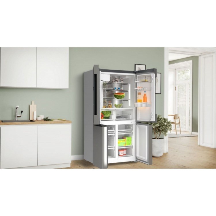 Bosch Series 6 574 Litre Four Door American Fridge Freezer - Inox