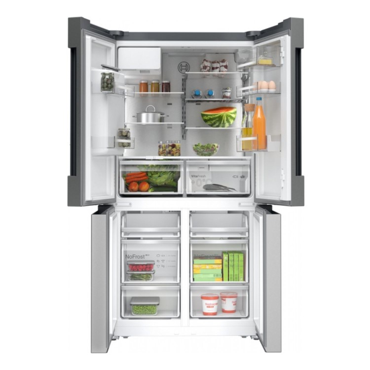 Refurbished Bosch Series 6 KFD96APEA Freestanding 574 Litre Frost Free American Fridge Freezer Inox