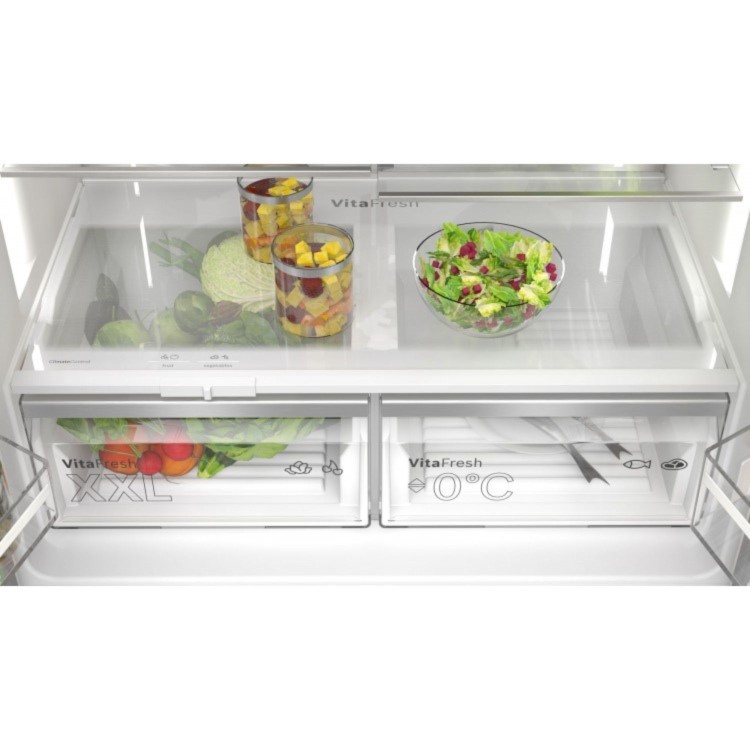 Refurbished Bosch Series 6 KFD96APEA Freestanding 574 Litre Frost Free American Fridge Freezer Inox