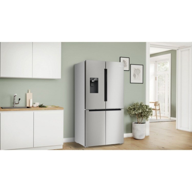 Refurbished Bosch Series 6 KFD96APEA Freestanding 574 Litre Frost Free American Fridge Freezer Inox