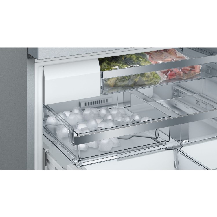 Bosch Series 8 573 Litre French Style American Freestanding Fridge Freezer - Easyclean Stainless Steel