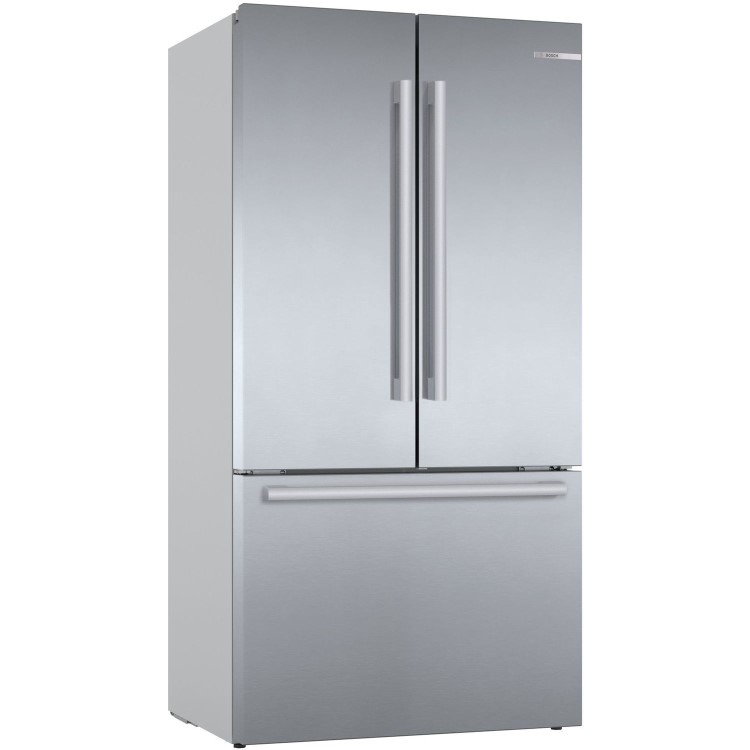 Bosch Series 8 573 Litre French Style American Freestanding Fridge Freezer - Easyclean Stainless Steel