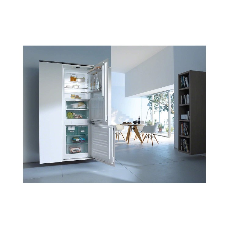 Miele KFN37692iDE 55cm Wide Frost Free 70-30 Integrated Upright Fridge Freezer - White