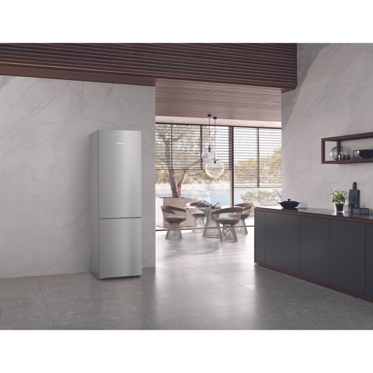 Miele K4000 361 Litre 60/40 Freestanding Fridge Freezer - Silver