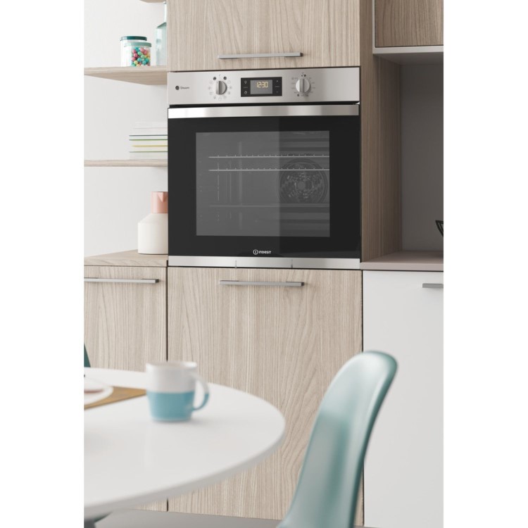 Indesit Electric Single Oven - Stainless Steel