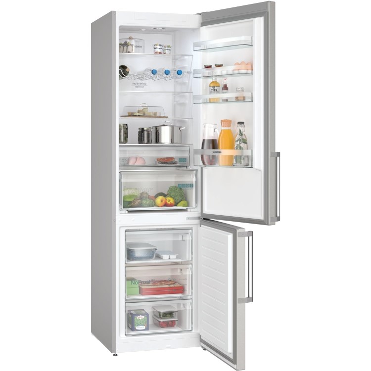 Refurbished Siemens iQ300 KG39N7ICTG Freestanding 363 Litre 70/30 Frost Free Fridge Freezer Easyclean Stainless Steel