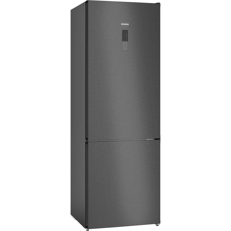 Refurbished Siemens iQ300 KG49NXXDF Freestanding 440 Litre 60/40 Frost Free Fridge Freezer Black Stainless Steel