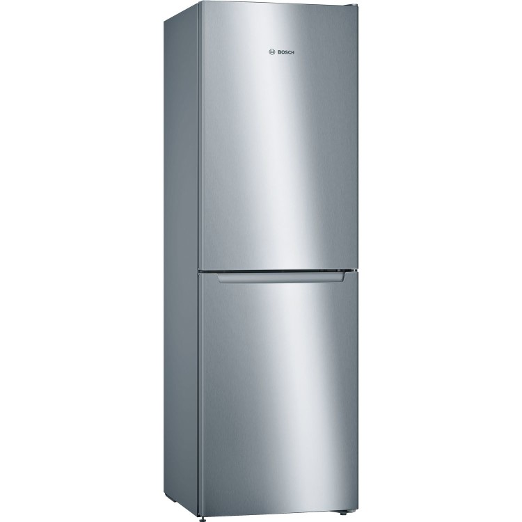 Refurbished Bosch Serie 2 KGN34NLEAG Freestanding 300 Litre 50/50 Frost Free Fridge Freezer Stainless Steel