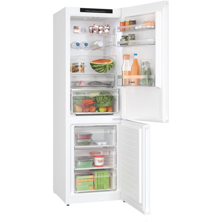 Bosch Series 4 321 Litre 60/40 Freestanding Fridge Freezer - White