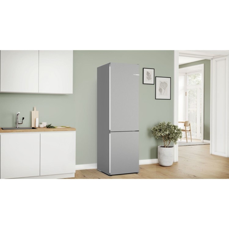 Bosch Series 4 399 Litre 70/30 Frestanding Fridge Freezer - Stainless Steel