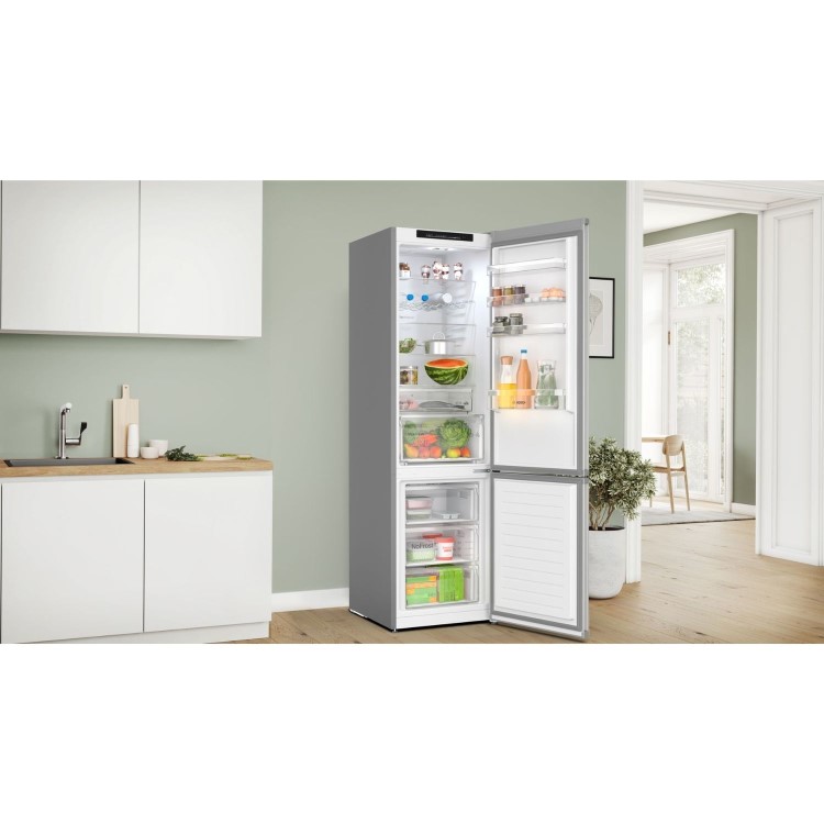 Bosch Series 4 399 Litre 70/30 Frestanding Fridge Freezer - Stainless Steel