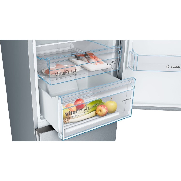 Bosch Series 4 366 Litre 70/30 Freestanding Fridge Freezer - Stainless Steel