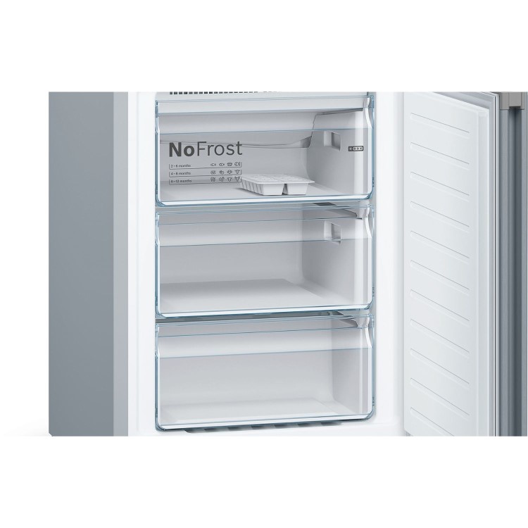 Bosch Series 4 366 Litre 70/30 Freestanding Fridge Freezer - Stainless Steel