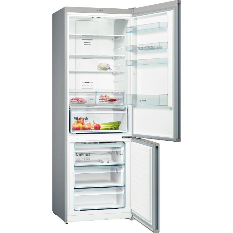 Bosch 435 Litre 70/30 Freestanding Fridge Freezer - Stainless steel