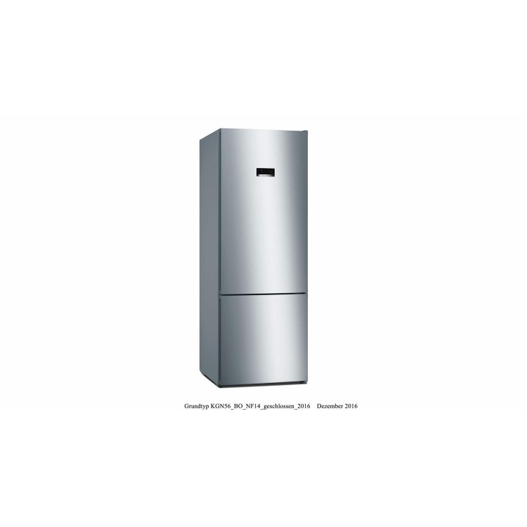 Bosch KGN56XL30 Serie 4 Freestanding Fridge Freezer With vitaFresh Drawer - Stainless Steel Look