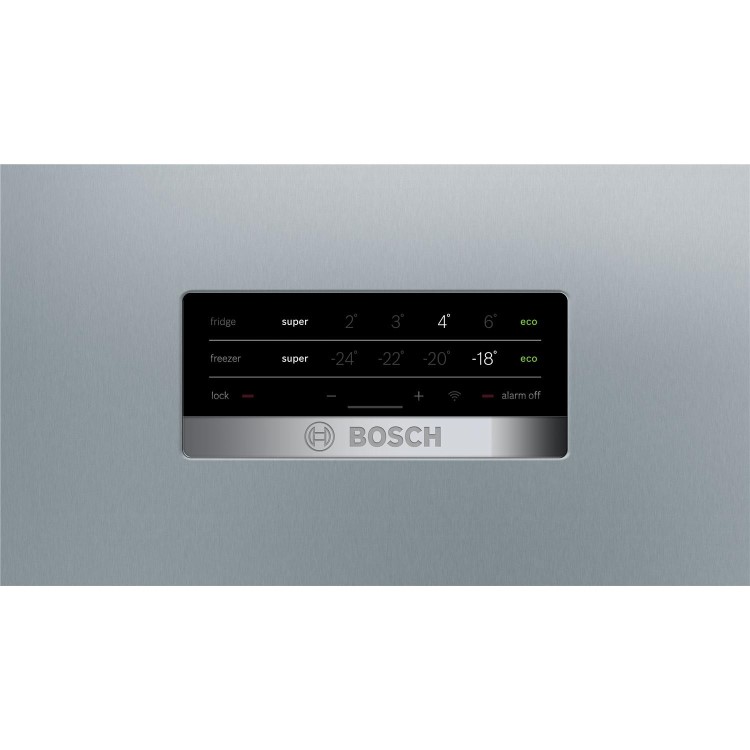 Bosch KGN56XL30 Serie 4 Freestanding Fridge Freezer With vitaFresh Drawer - Stainless Steel Look