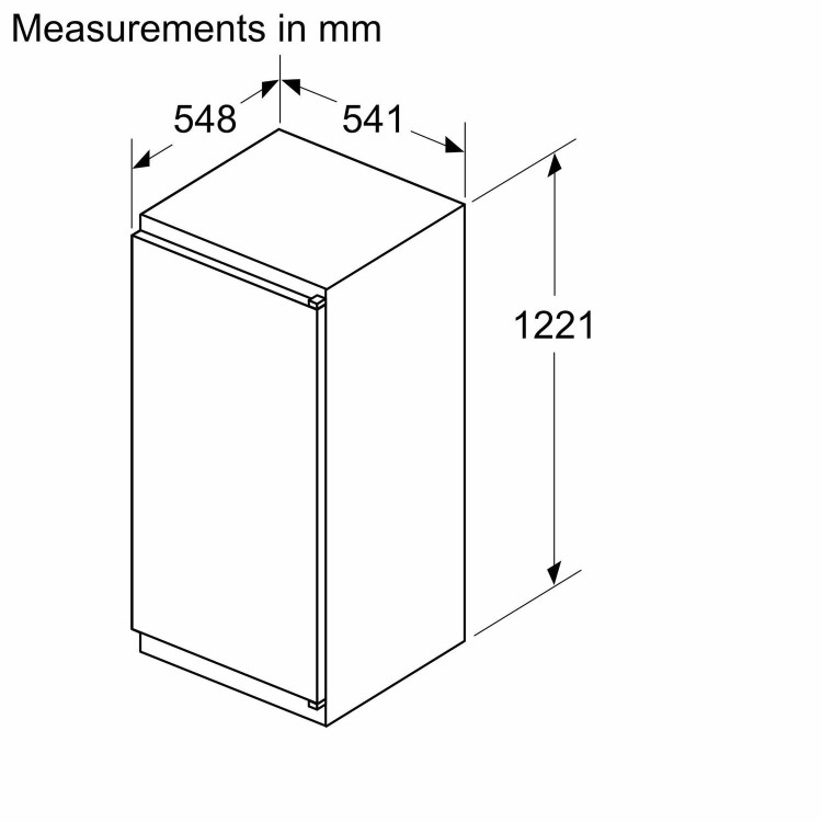 Neff N30 204 Litres In-column Integrated Larder Fridge