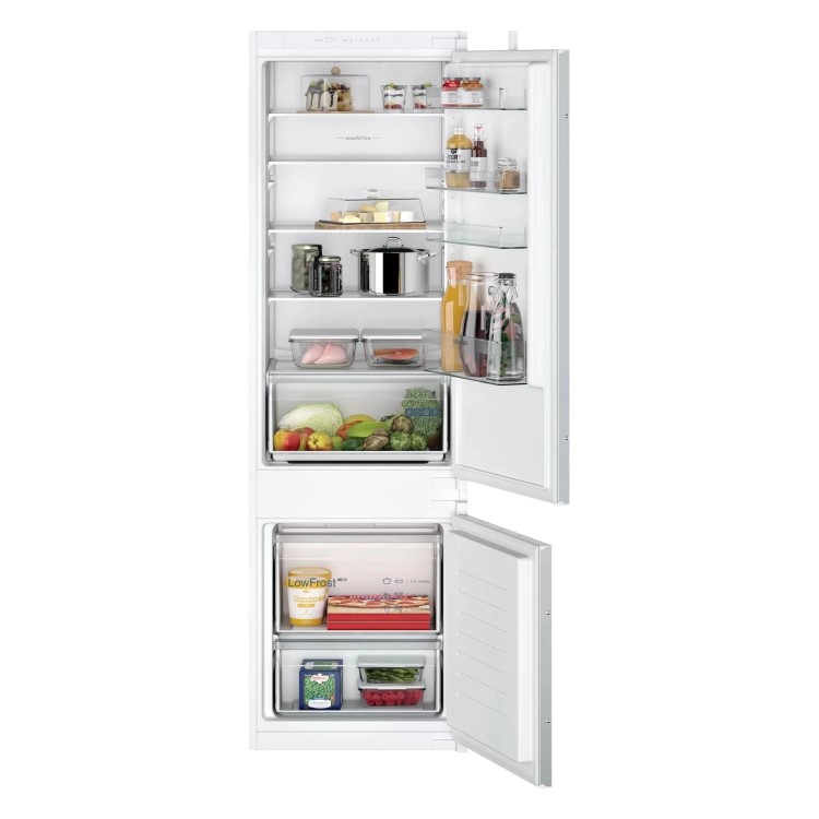 Siemens iQ100 270 Litre 70/30 Integrated Fridge Freezer - White