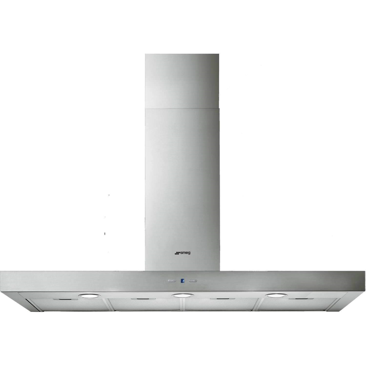 Smeg 90cm Slimline Island Hood - Stainless Steel