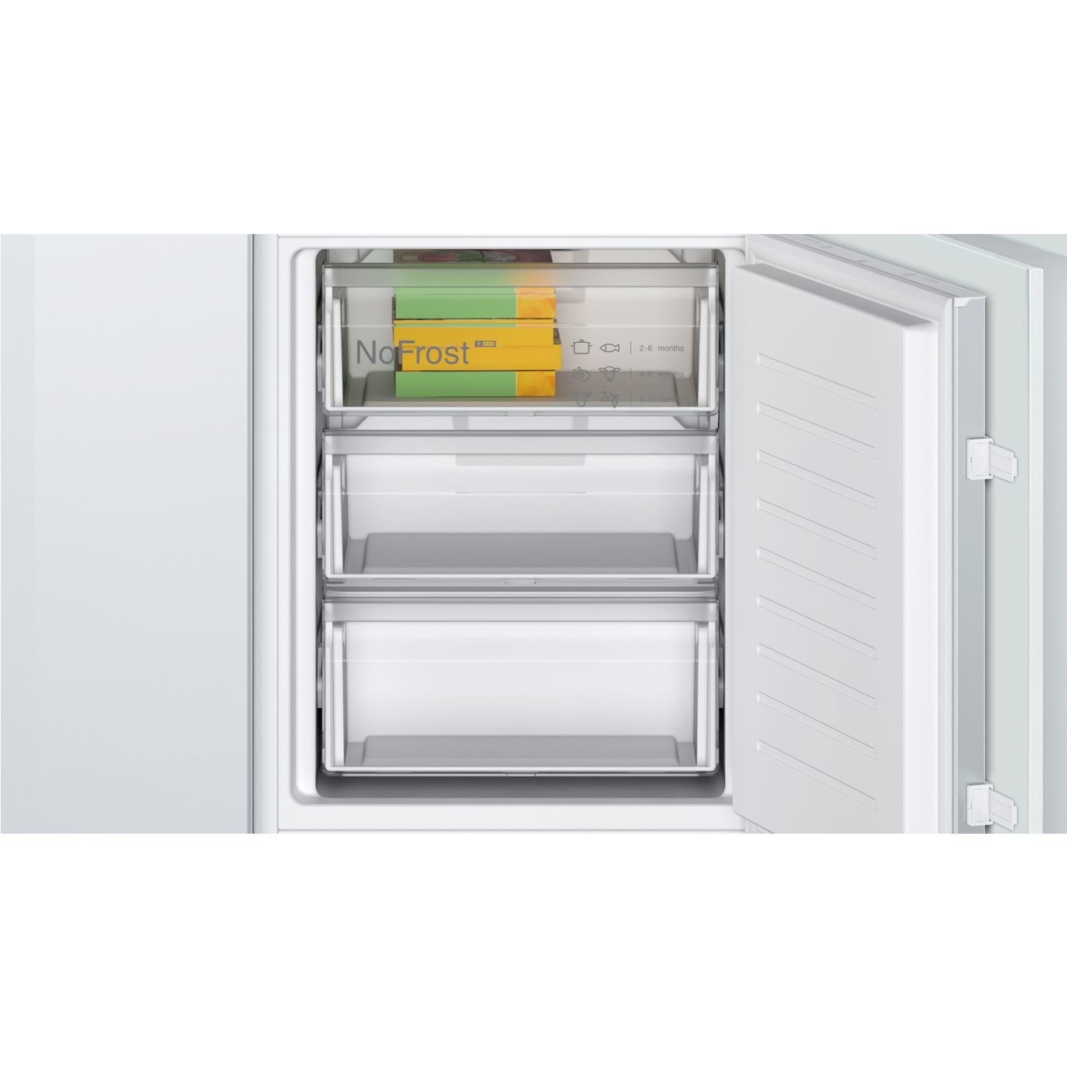 Bosch Serie 2 Kin86nsf0g Integrated 60 40 White Fridge Freezer