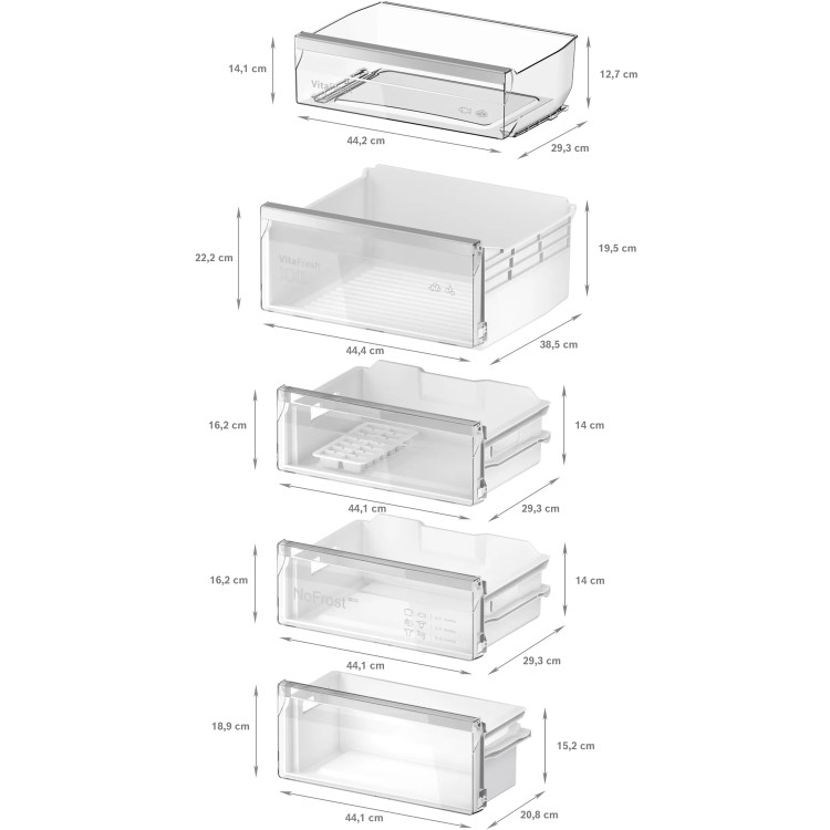 Bosch Series 4 290 Litre 70/30 Integrated Fridge Freezer