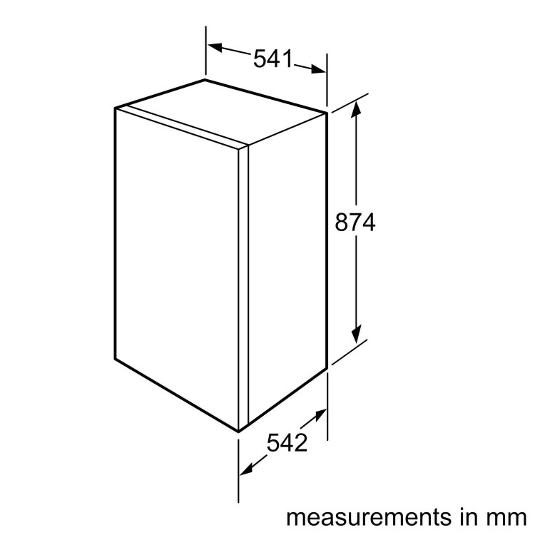 Bosch Serie 2 In-column Integrated Fridge