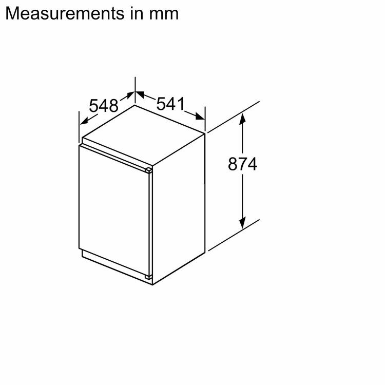 Bosch Series 2 136 Litre In-column Integrated Fridge