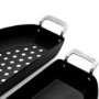 Kamado Joe Karbon Steel Half-Moon BBQ Pan - Black