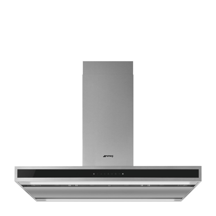 Smeg 90cm Island Cooker Hood - Stainless Steel