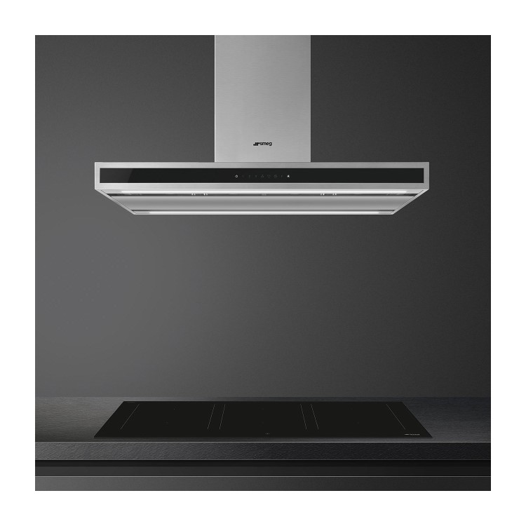 Smeg 90cm Island Cooker Hood - Stainless Steel