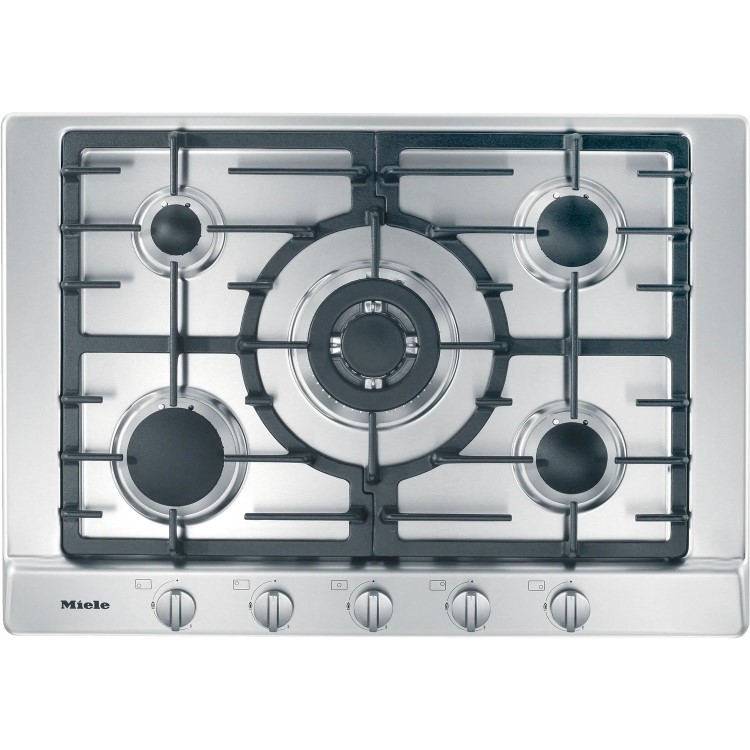 Miele 75cm 5 Burner Gas Hob - Stainless Steel