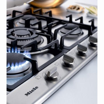 Miele 75cm 5 Burner Gas Hob - Stainless Steel